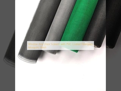 Okienne i drzwiowe zasłony z pokrytą PVC siatką komarową z włókna szklanego