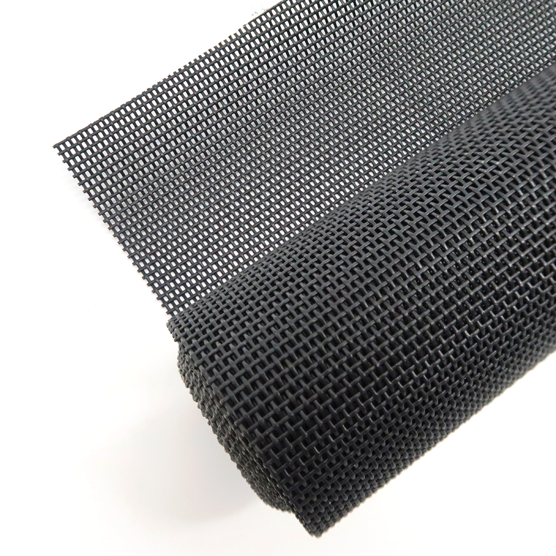 Widoczność Lekki 280 g/m2 PET Mesh Screen 15x11 Liczba siatek dla szerokiego pokrycia Czarny i szary