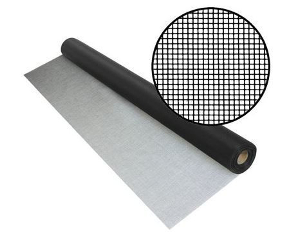 UV odporny węgiel drzewny PVC Włókno szklane Ekran zewnętrzny Patio Pool Insect Mesh 100ft Long