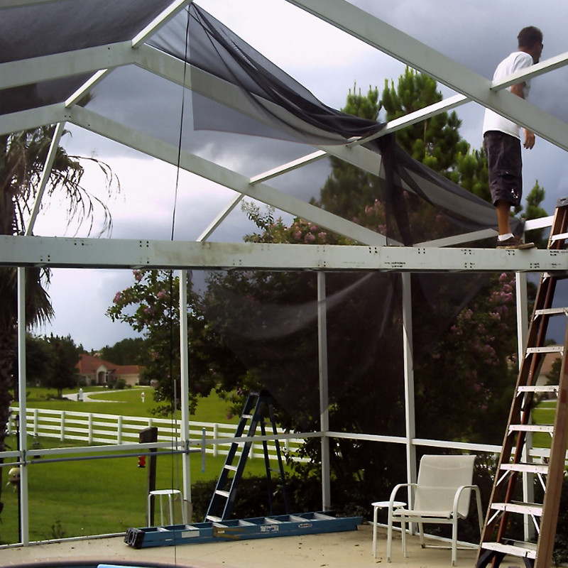 0.013 Inch Yarn Diameter Pool And Patio Screen Anti Rust dla klatek basenowych