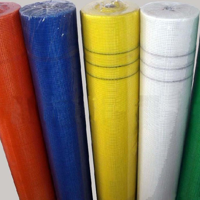 Wytrzymała siatka wzmocniona włóknem szklanym Roll 50m-200m Długość 4 * 4mm Otwór do wsparcia ściany