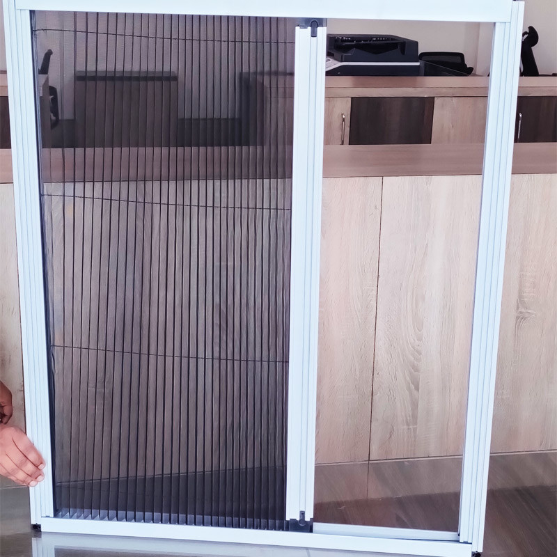 Wysokość składnika 15 mm Plisse Insekt Screen For Pleated Door Screen Mesh Mosquito Net