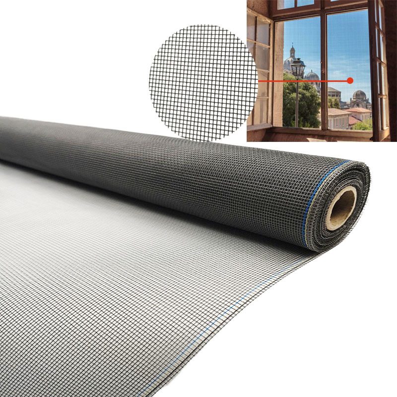 Zamówione PVC powlekane komary Proof Window Screen Do drzwi sypialni pomarańczowe powleczone