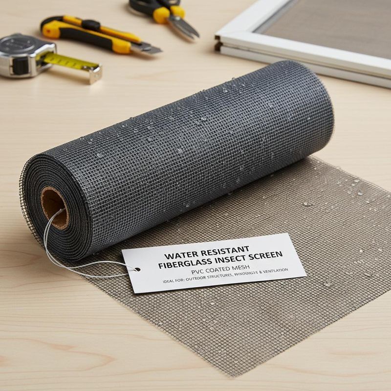 Odporność na wodę Włókno szklane Szkło przeciw owadom PVC pokryte siatką Idealne do konstrukcji zewnętrznych Okna drzwi i otwory wentylacyjne
