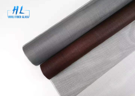 Zwykły splot pokryty PCV 3ft * 100ft z włókna szklanego Fly Screen Dla Windows
